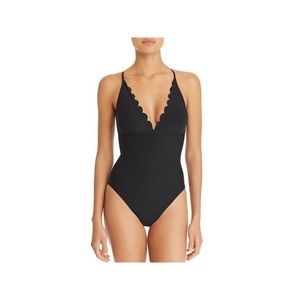 NWOT La Blanca V-Neck Strappy Back Swimsuit